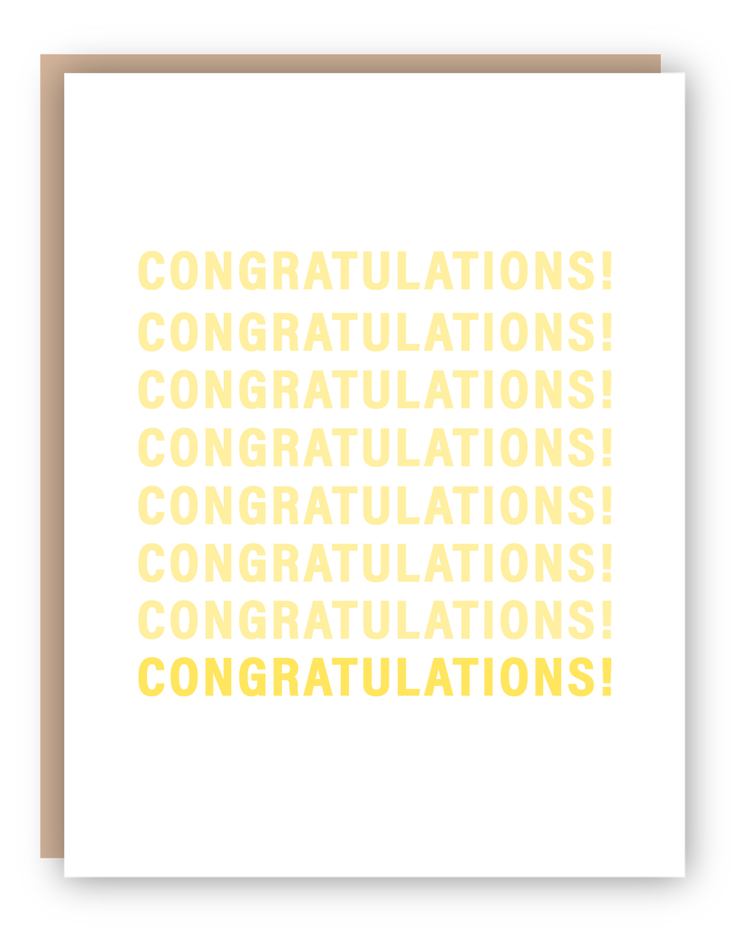 CONGRATULATIONS ON REPEAT