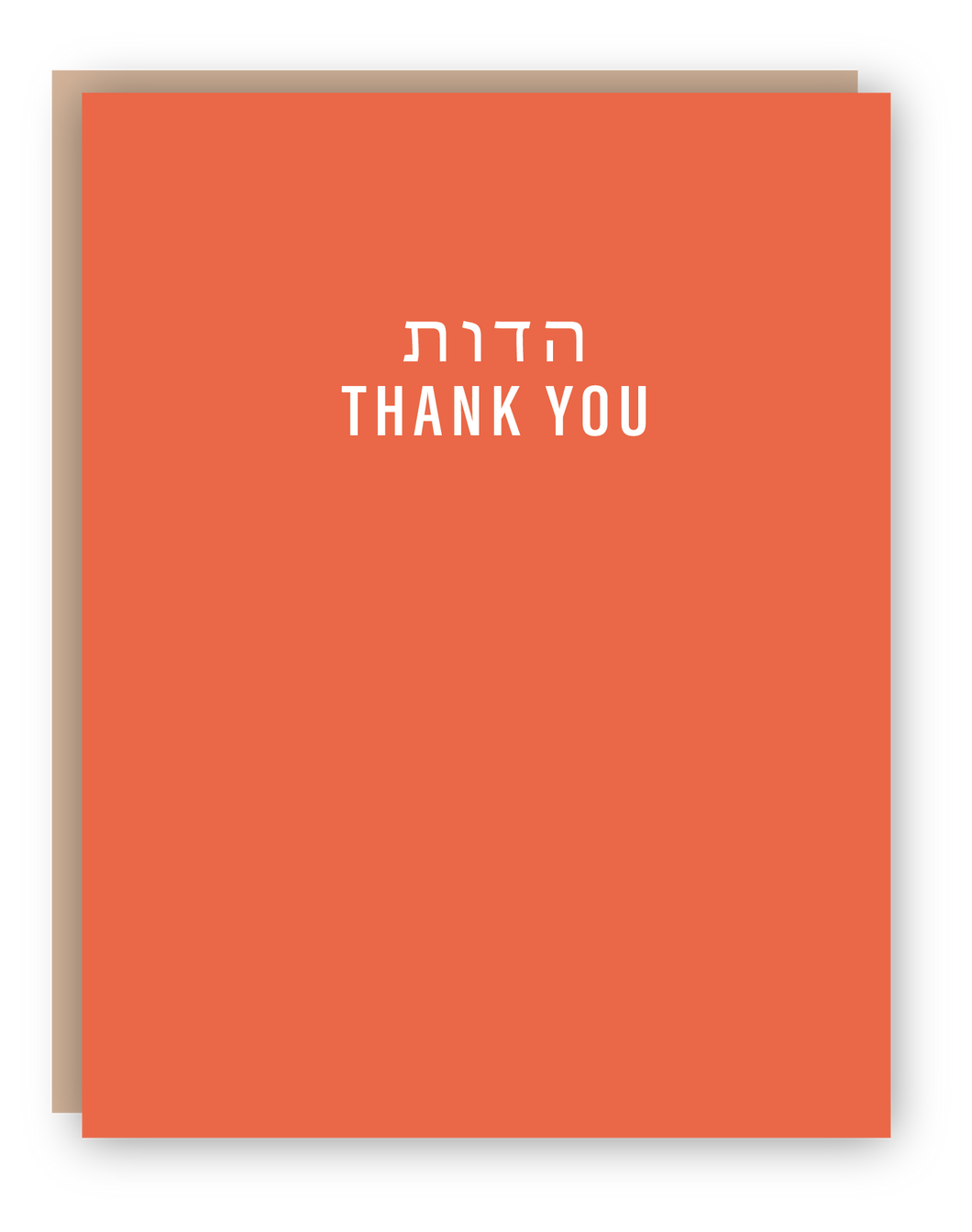 Modern Christian Greeting Card Hebrew Thank You NOTES SPEAK Notes
